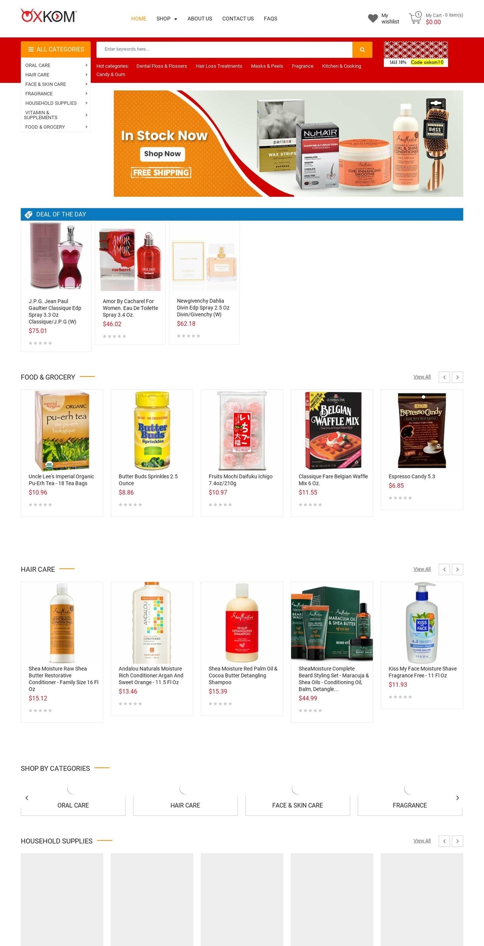oxkom.com shopify website screenshot