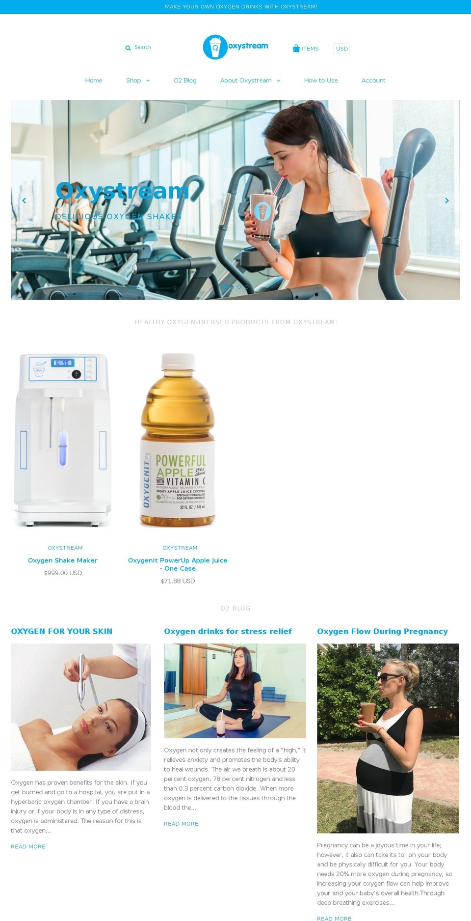 oxybo2st.com — Shopify storefront screenshot