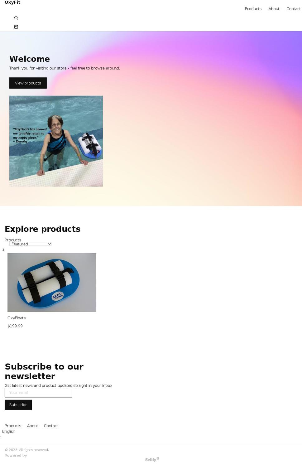 oxyfit.net shopify website screenshot