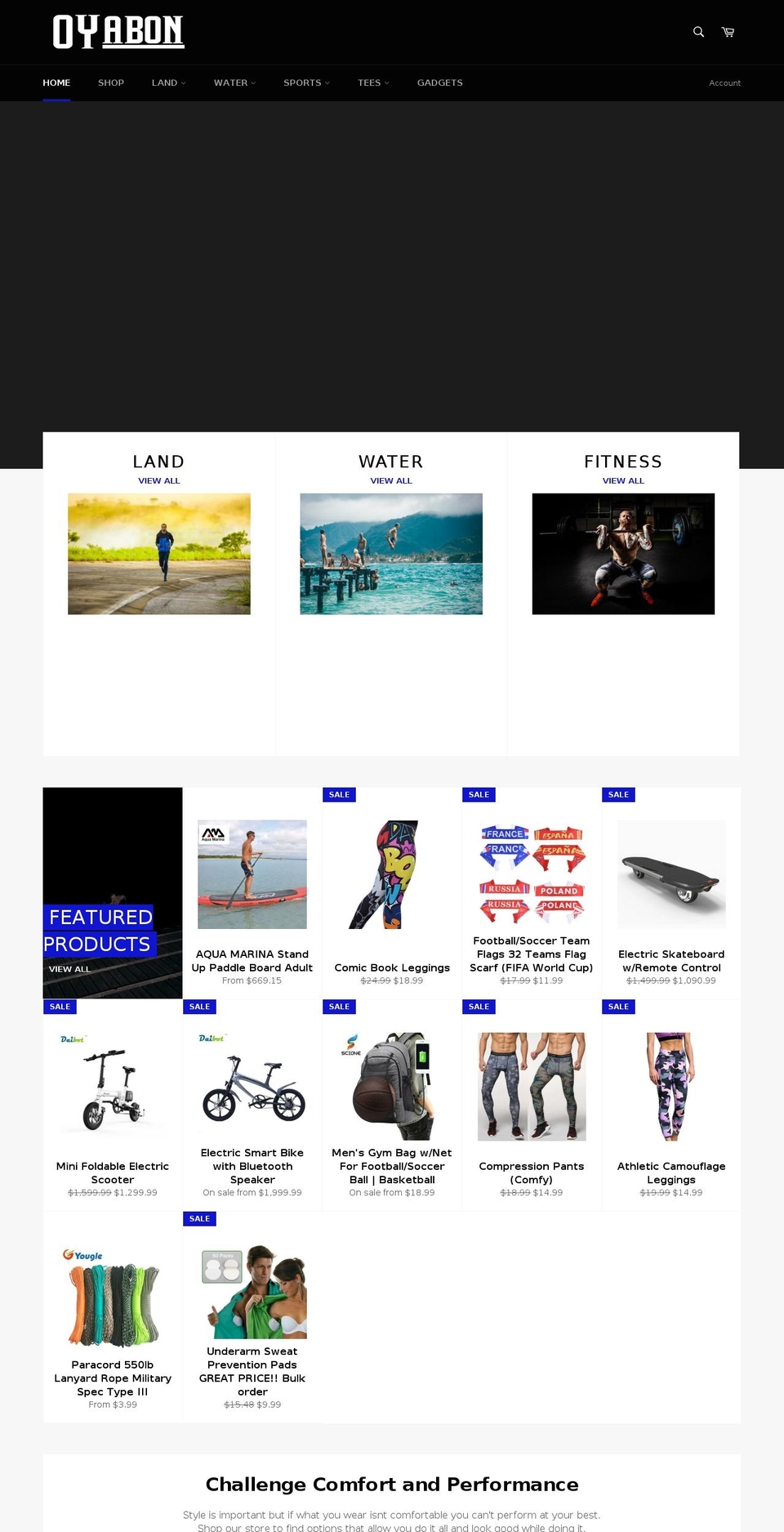 oyabon.com — Shopify storefront screenshot