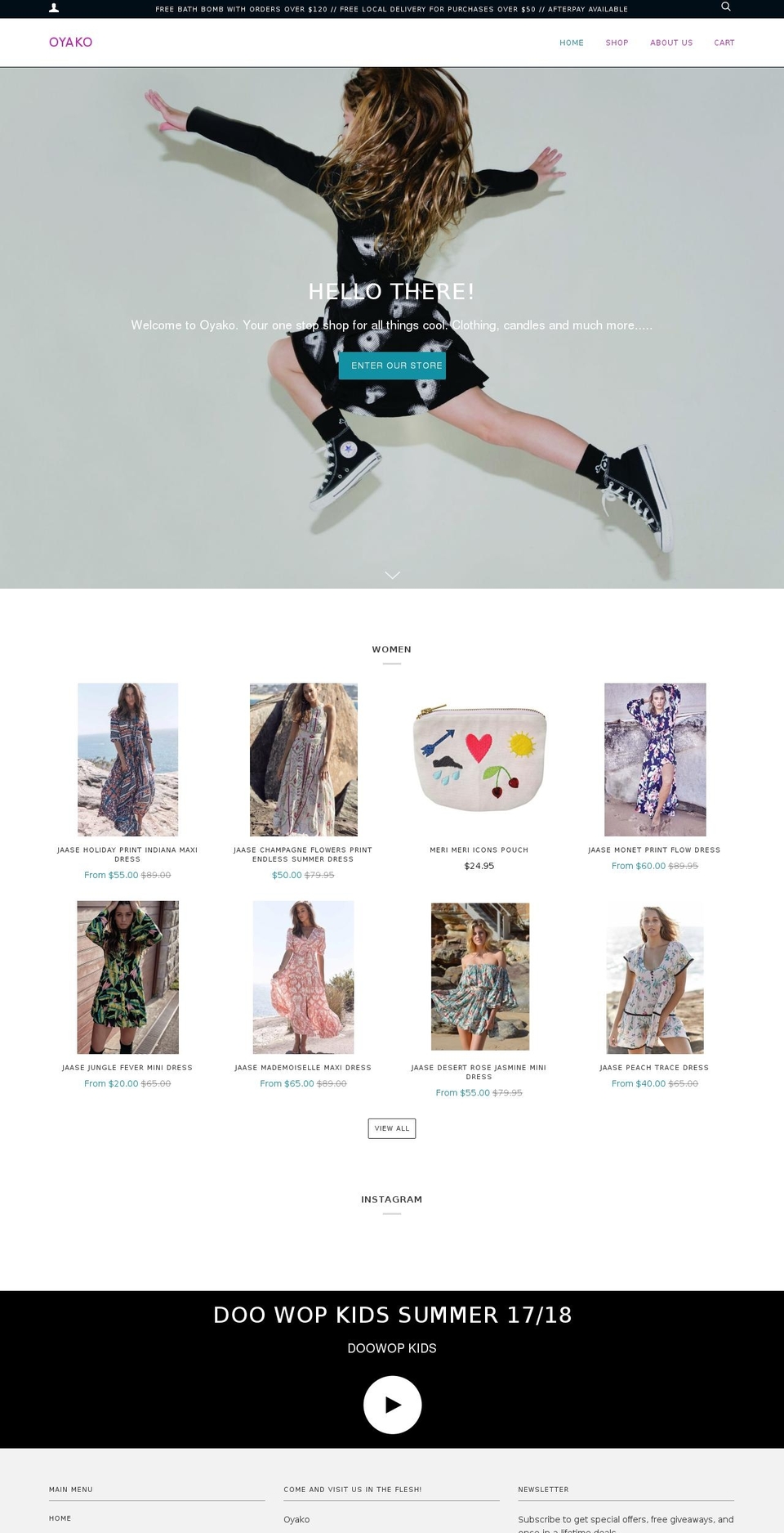 oyako.com.au shopify website screenshot