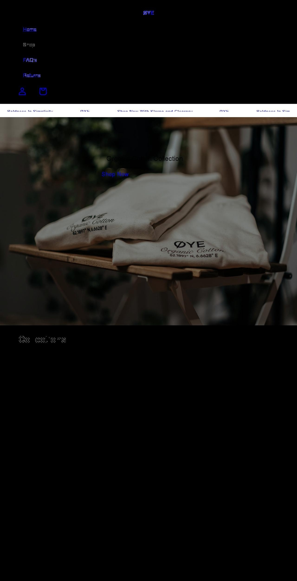 oyestreetwear.co.uk shopify website screenshot