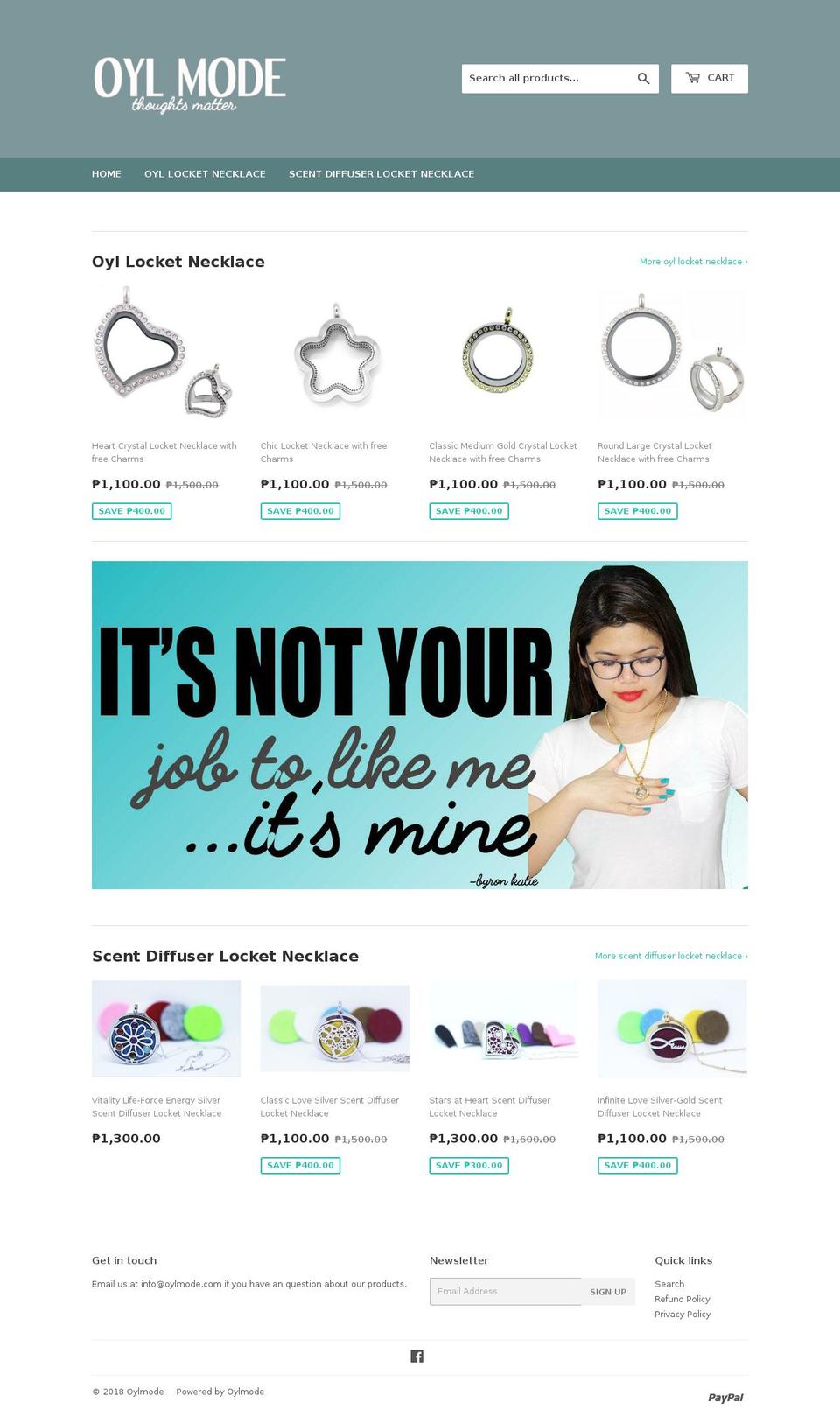 oylmode.com shopify website screenshot