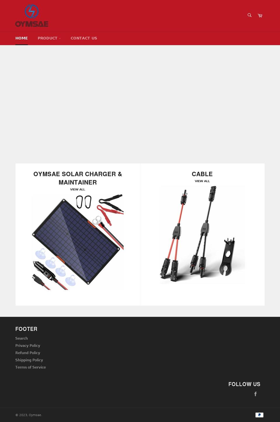 oymsae.com shopify website screenshot