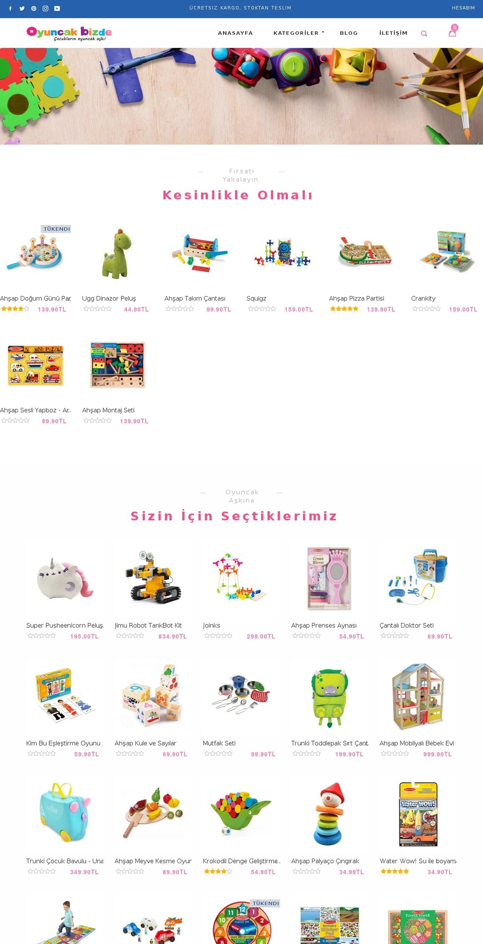 oyuncakbizde.com — Shopify storefront screenshot