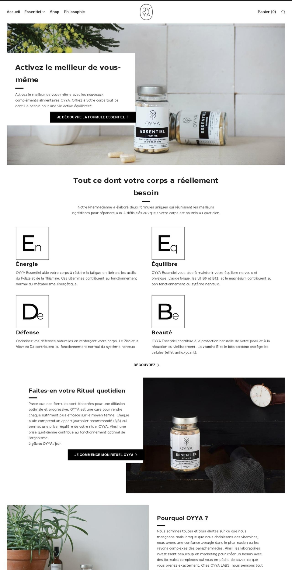 oyyalabs.com shopify website screenshot