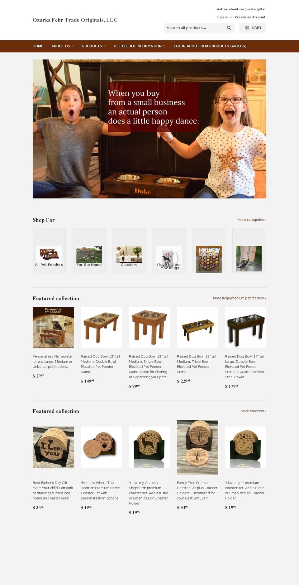 ozarksfto.com — Shopify storefront screenshot