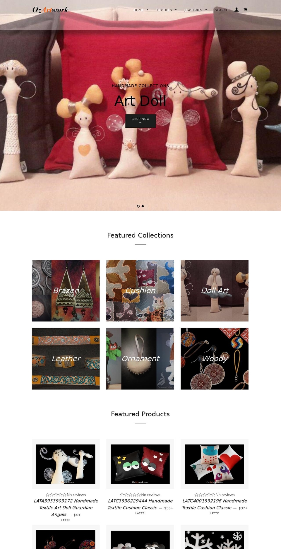 ozartwork.com shopify website screenshot