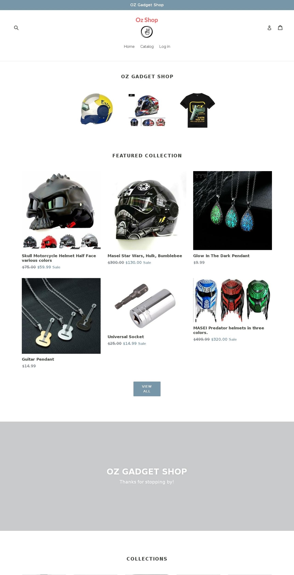 ozgadgetshop.com — Shopify storefront screenshot