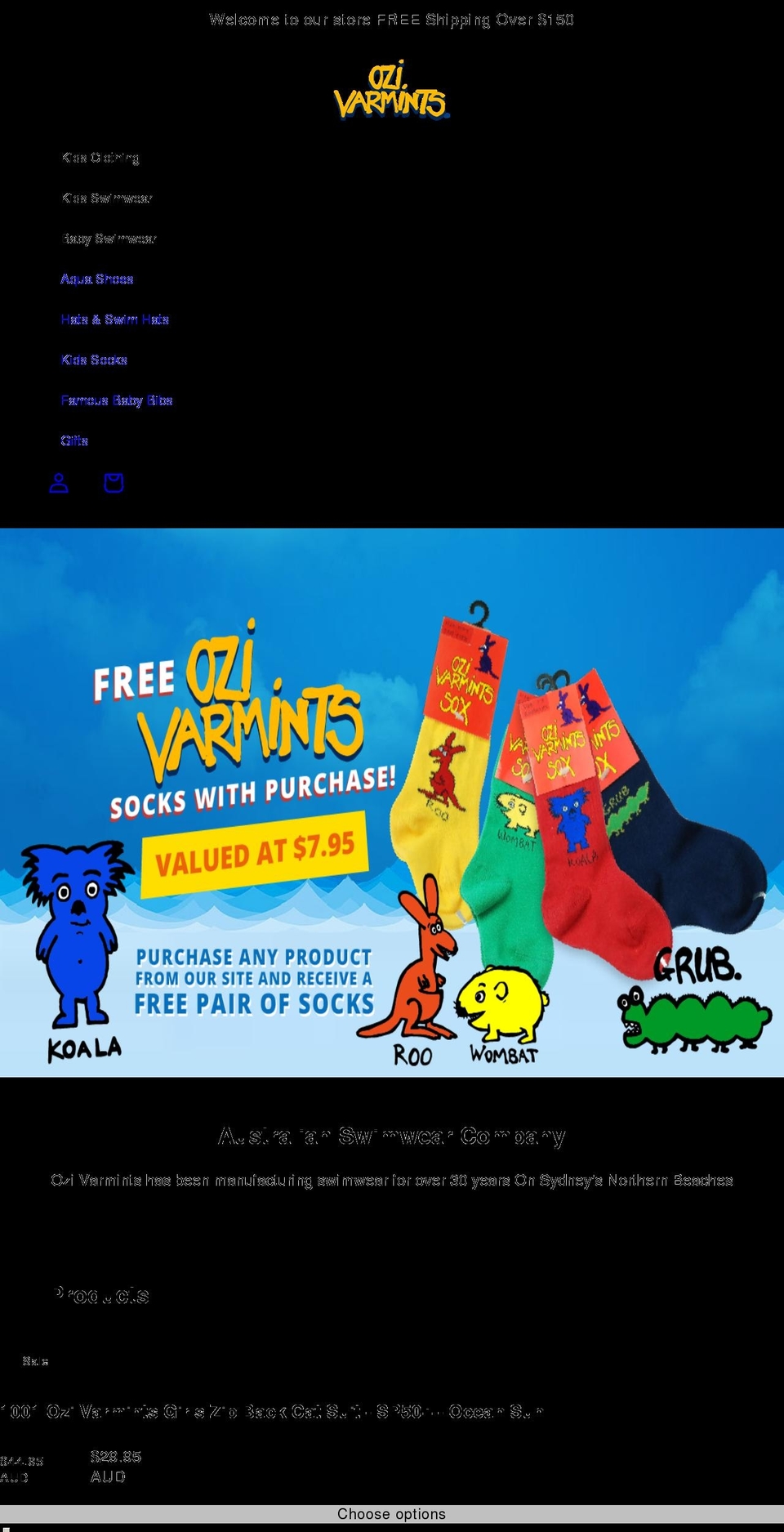 ozivarmints.com.au shopify website screenshot