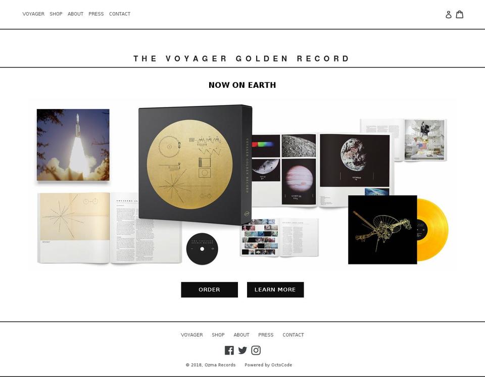 ozmarecords.com shopify website screenshot