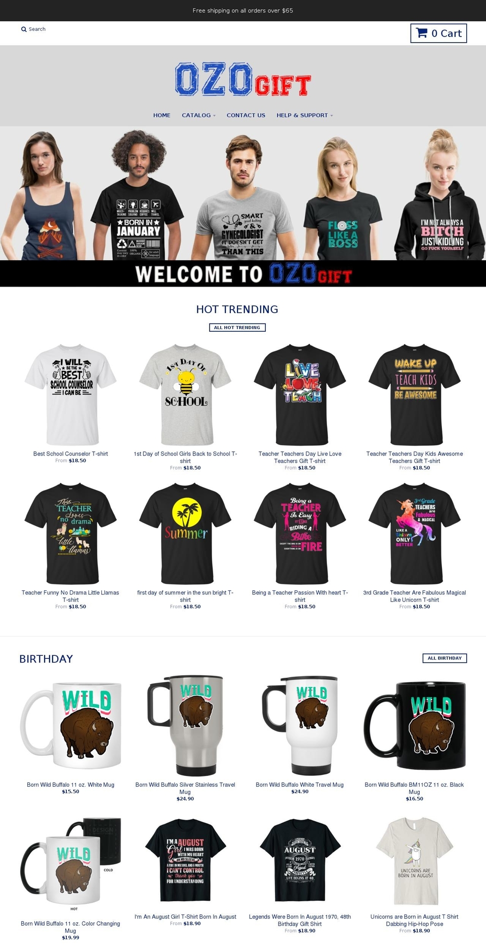 ozogift.com — Shopify storefront screenshot