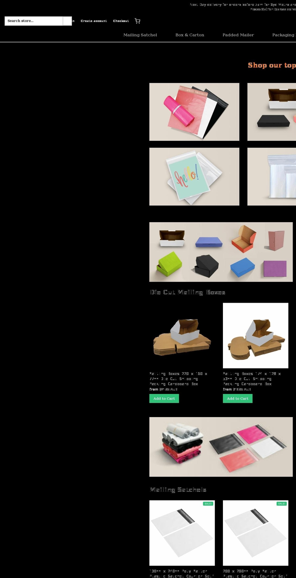 ozpack.com.au shopify website screenshot