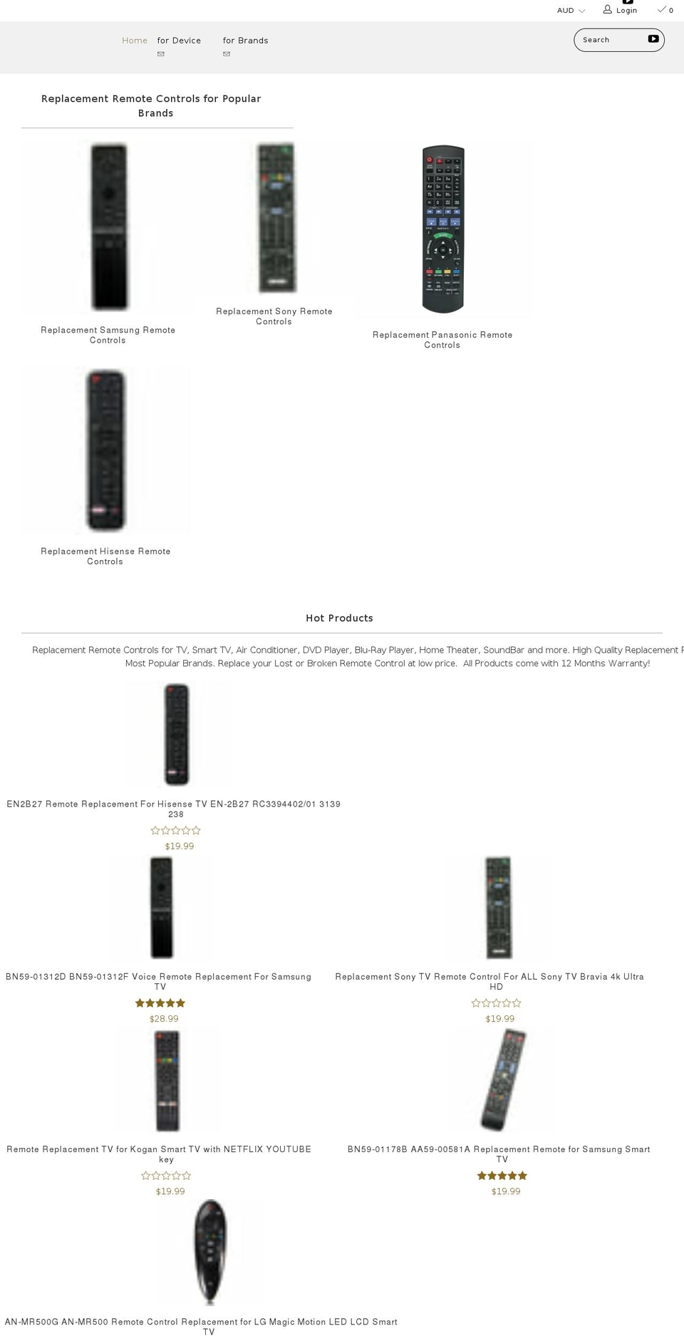 ozremote.com shopify website screenshot