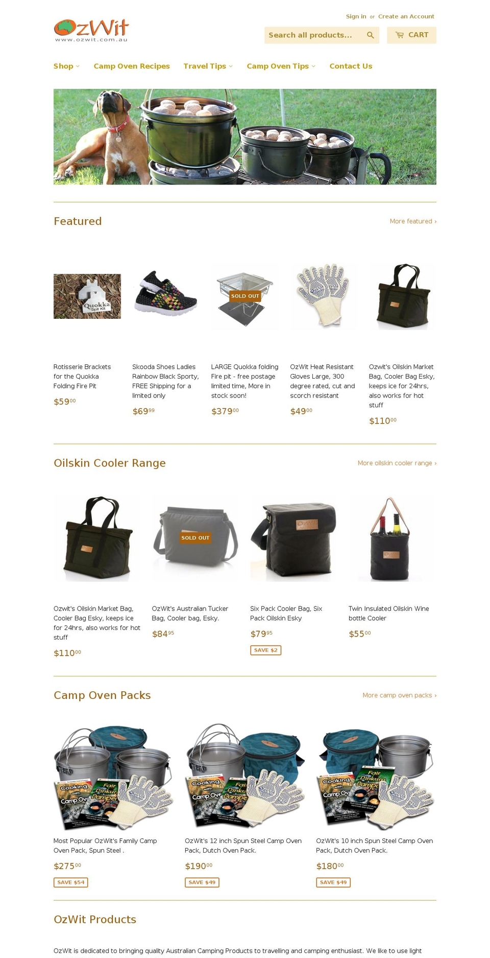 ozwit.com — Shopify storefront screenshot