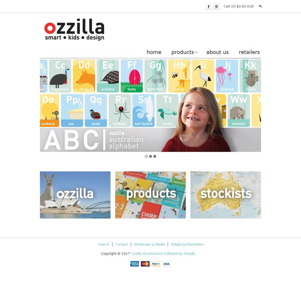 ozzilla.com.au shopify website screenshot