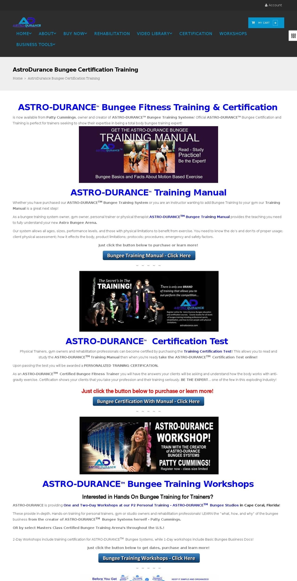 astrodurance-theme Shopify theme site example p2astrodurancetraining.com