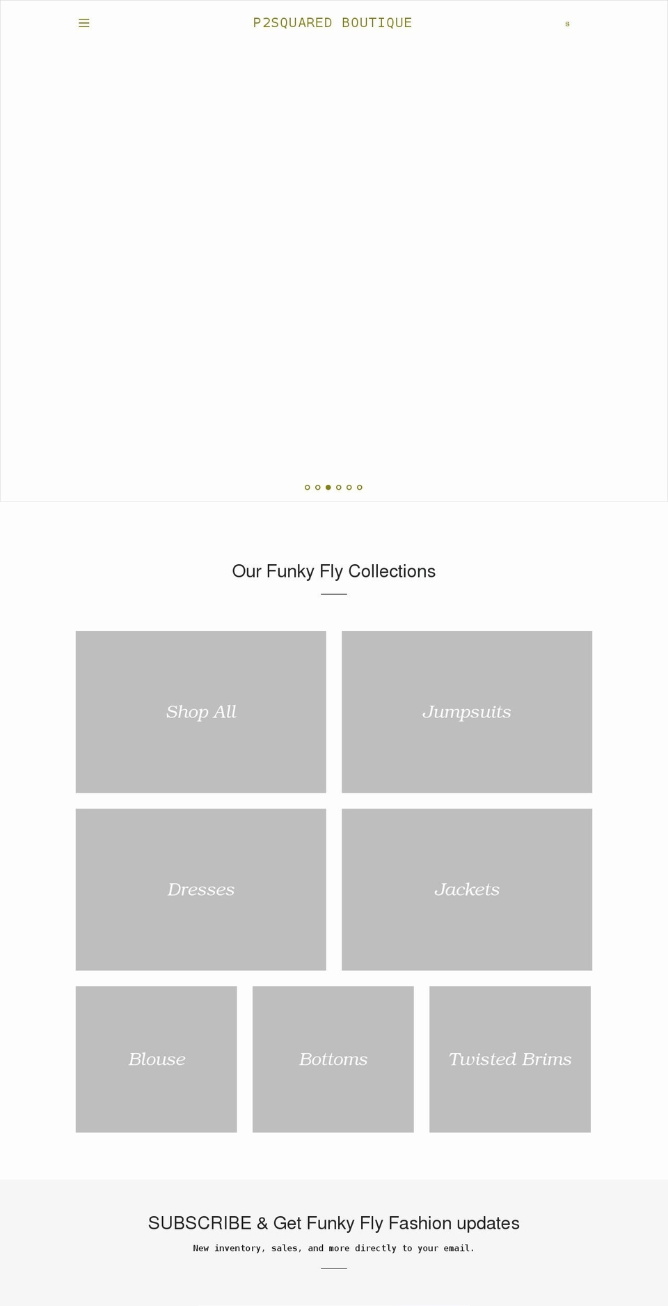 p2squaredboutique.com shopify website screenshot