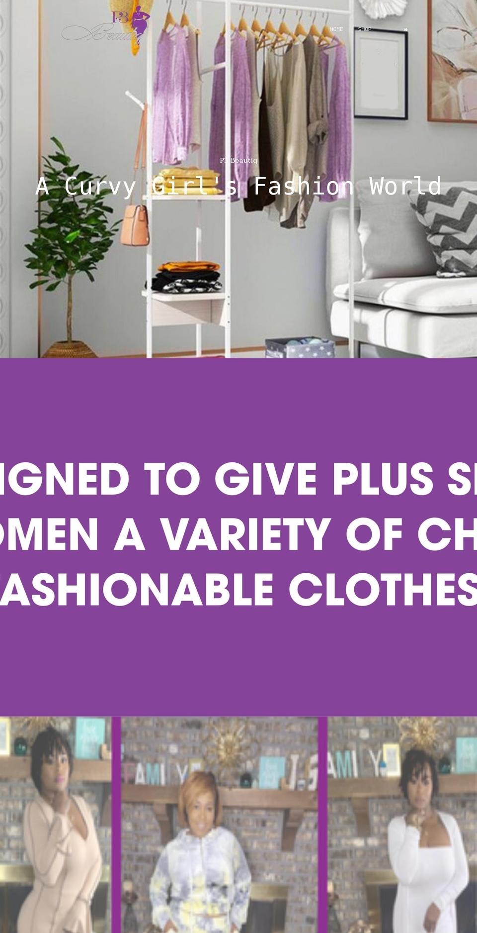 p3beautiq.com shopify website screenshot