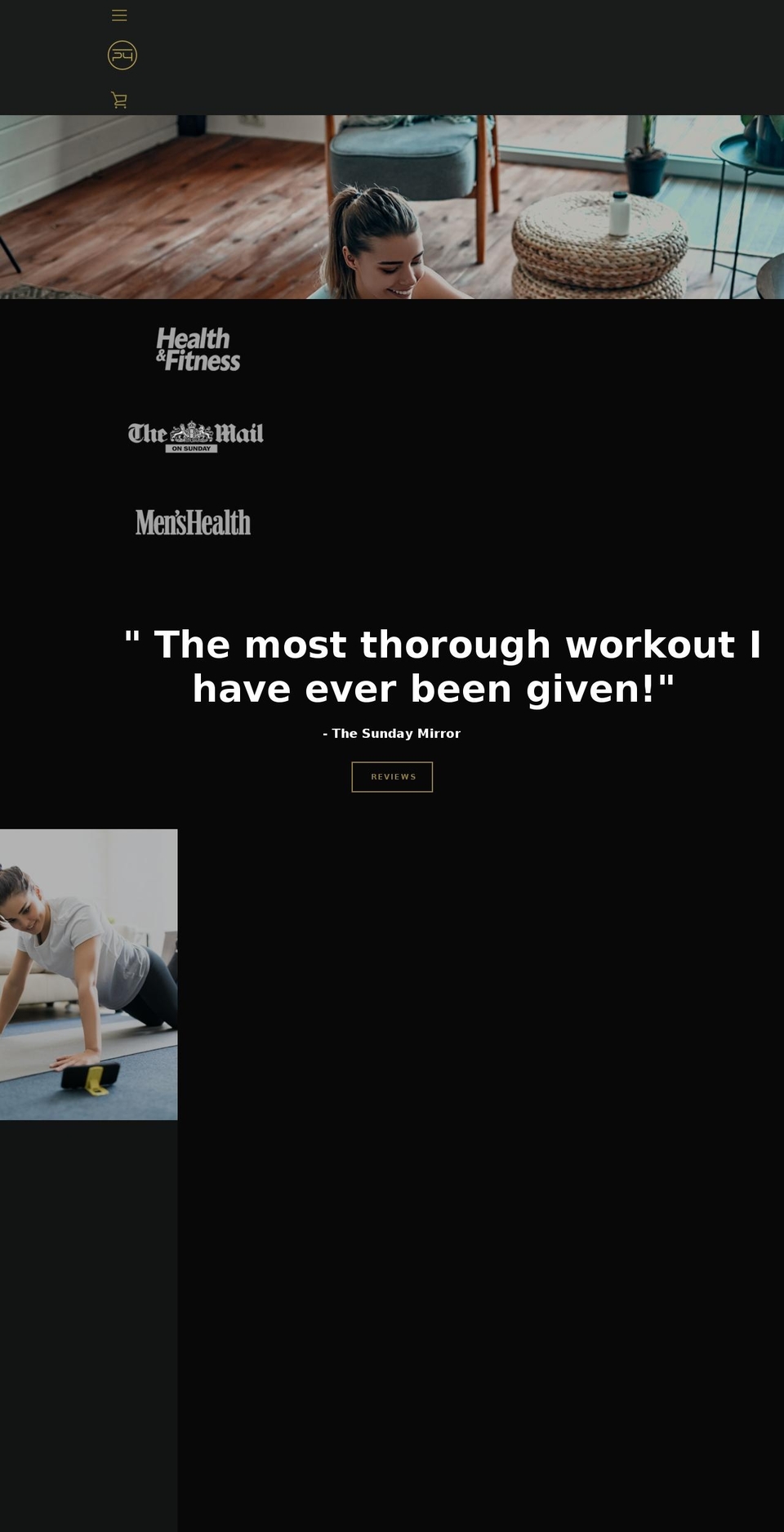 p4bespoketraining.com shopify website screenshot
