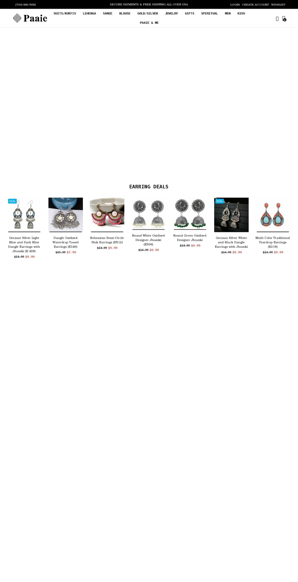 Home--jewellery Shopify theme site example paaie.com