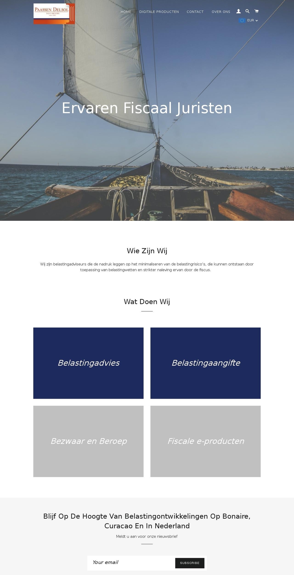 paassendelsol.com — Shopify storefront screenshot