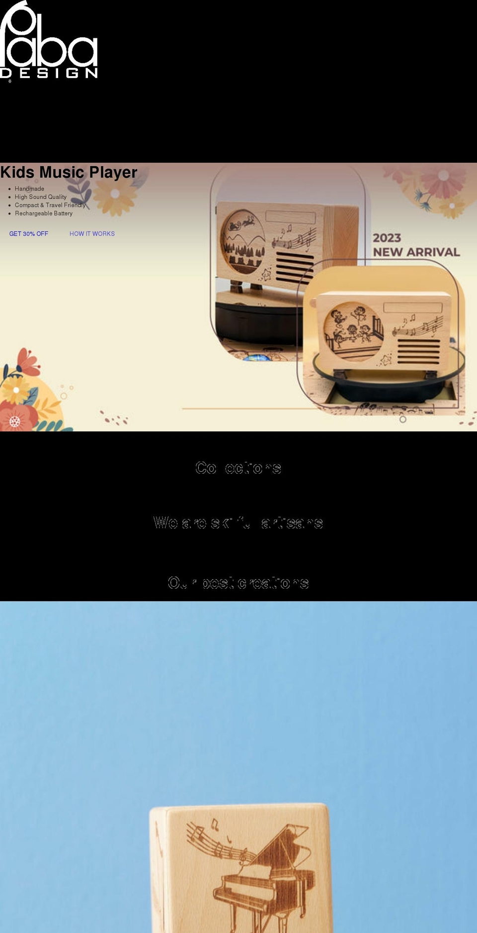 pabadesign.com shopify website screenshot