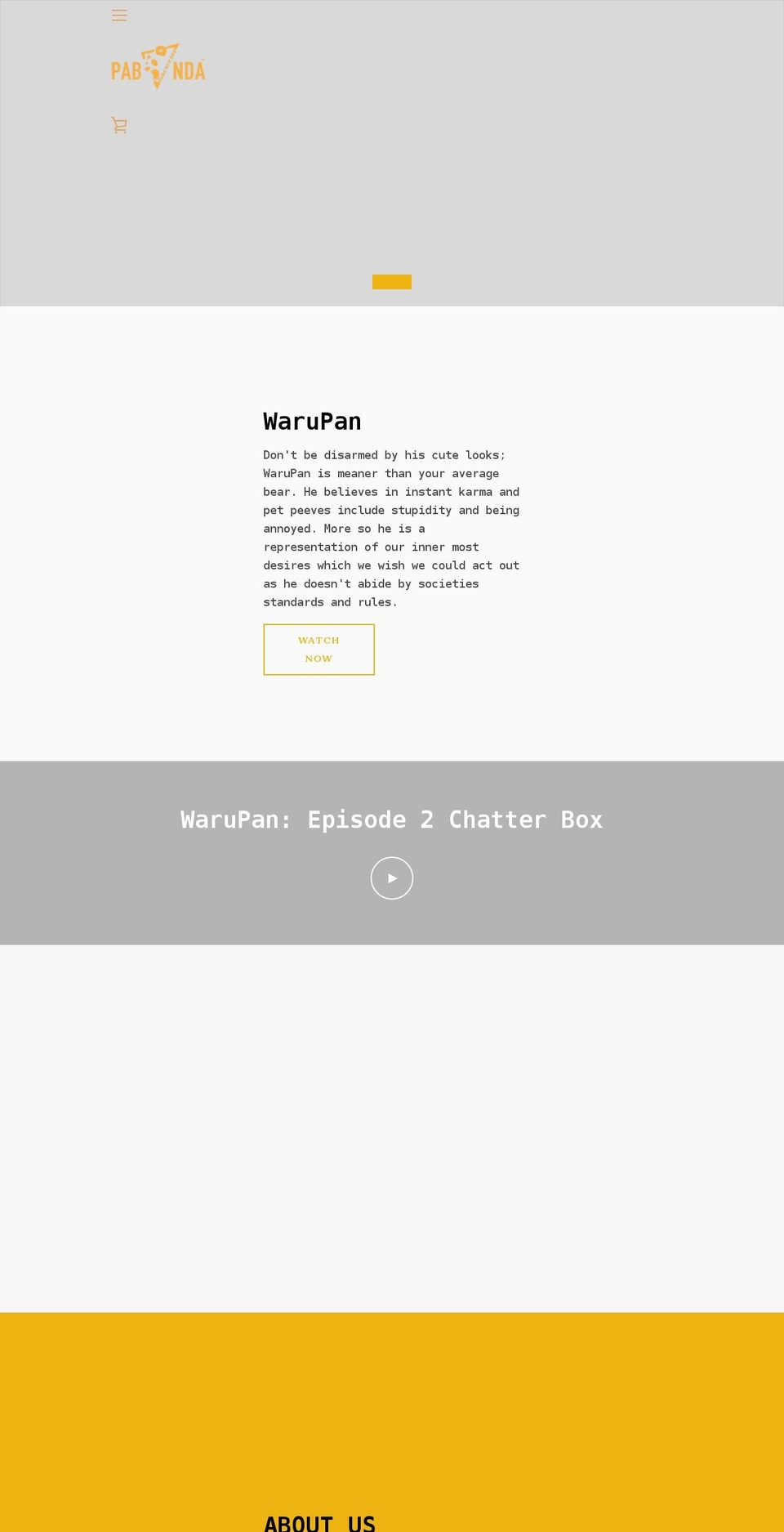 pabanda.com — Shopify storefront screenshot