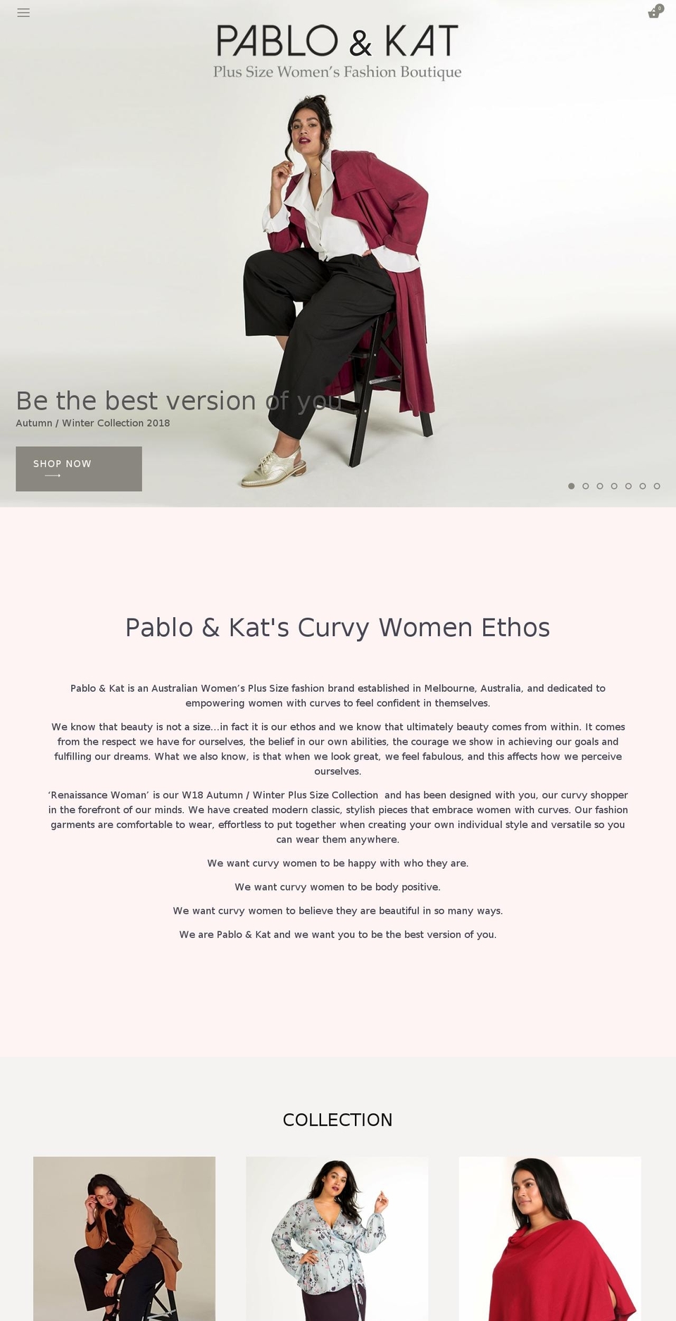 pabloandkat.com shopify website screenshot