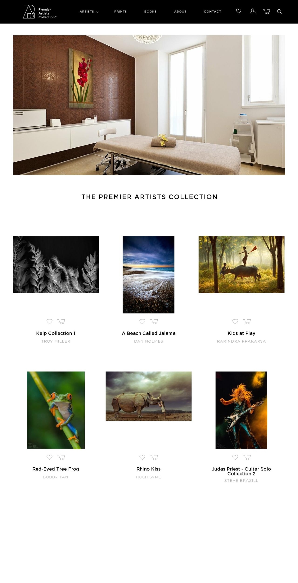 pacartists.com shopify website screenshot