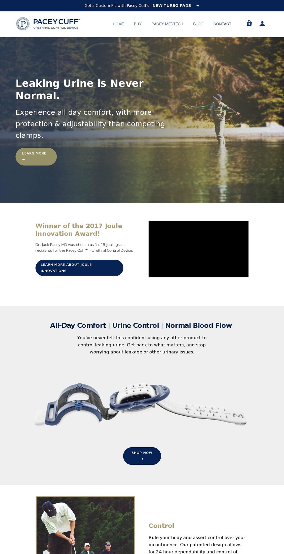 paceycuff.com shopify website screenshot