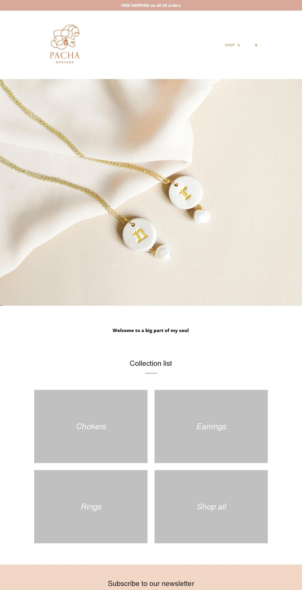 pachadesignsstudio.com shopify website screenshot