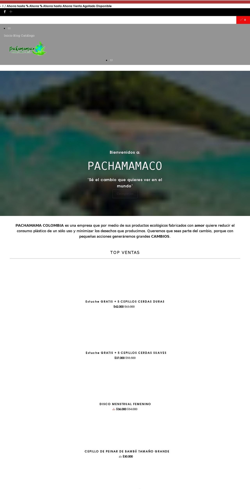 pachamamaco.com shopify website screenshot