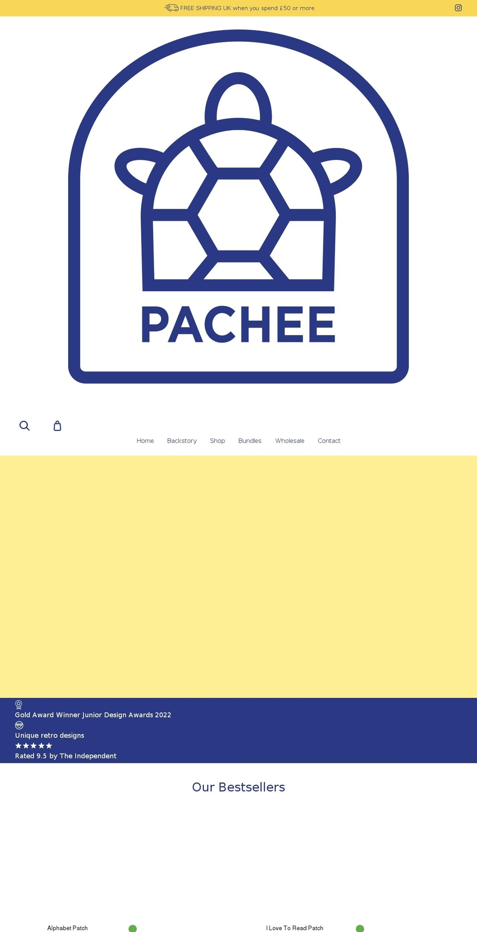 pachee.co.uk shopify website screenshot