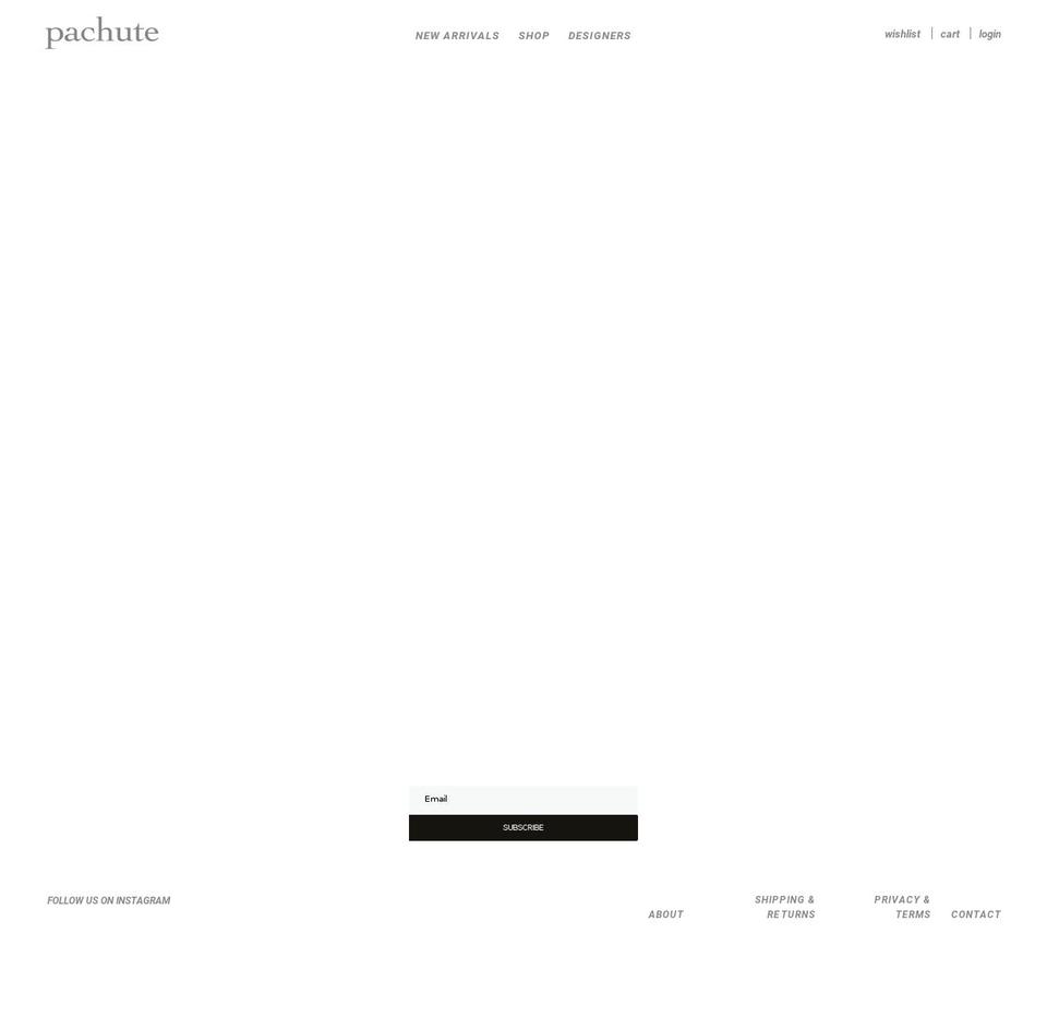 pachute.com shopify website screenshot
