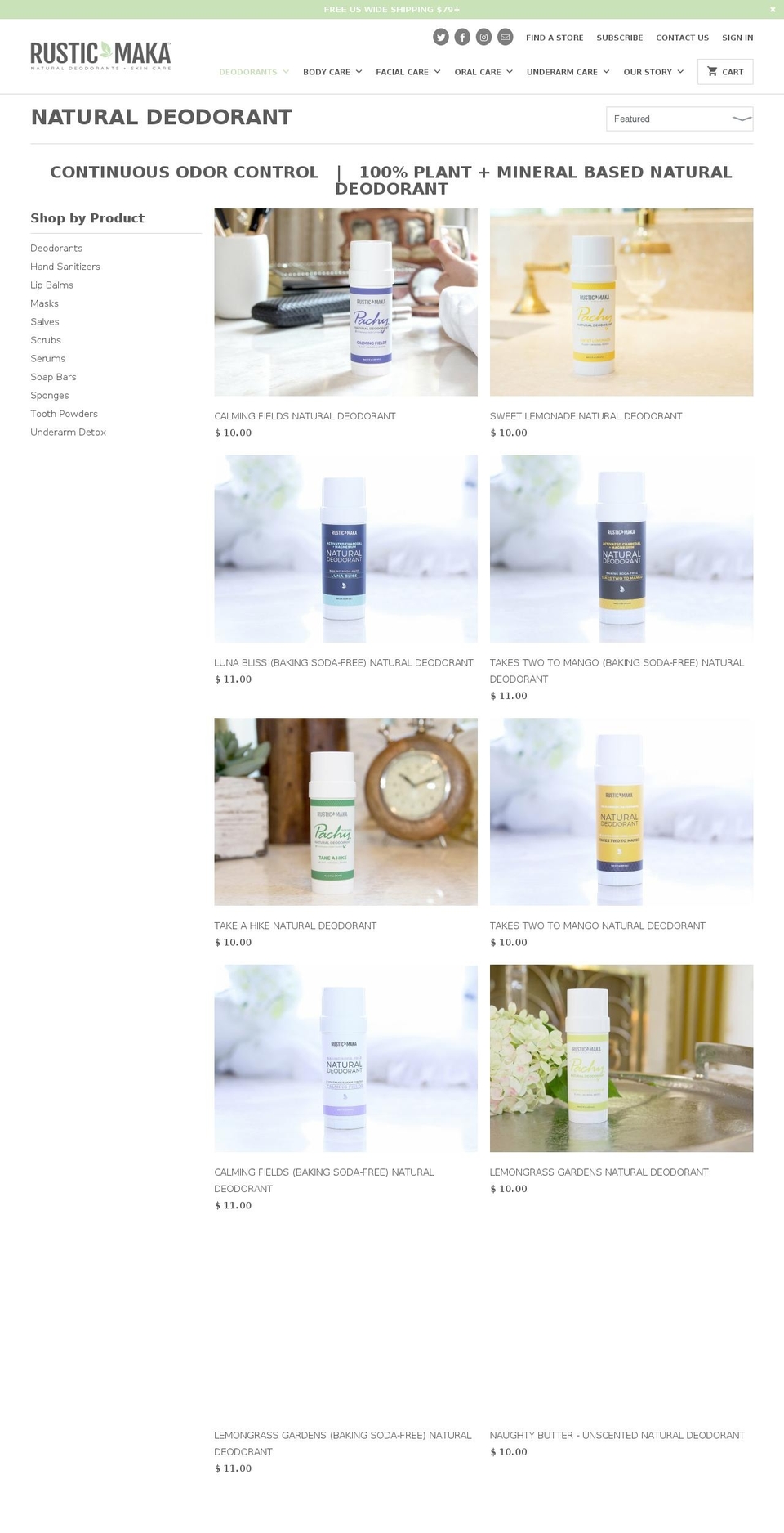 pachydeodorant.com — Shopify storefront screenshot