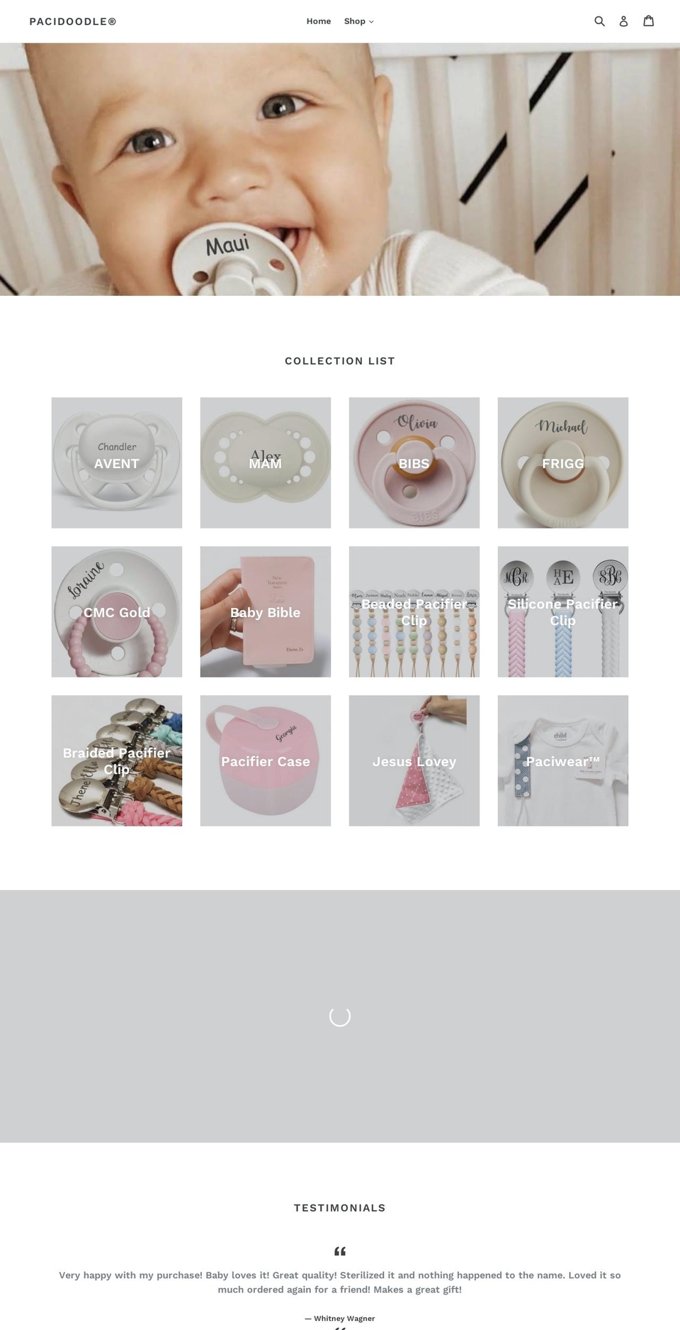 pacidoodle.com shopify website screenshot