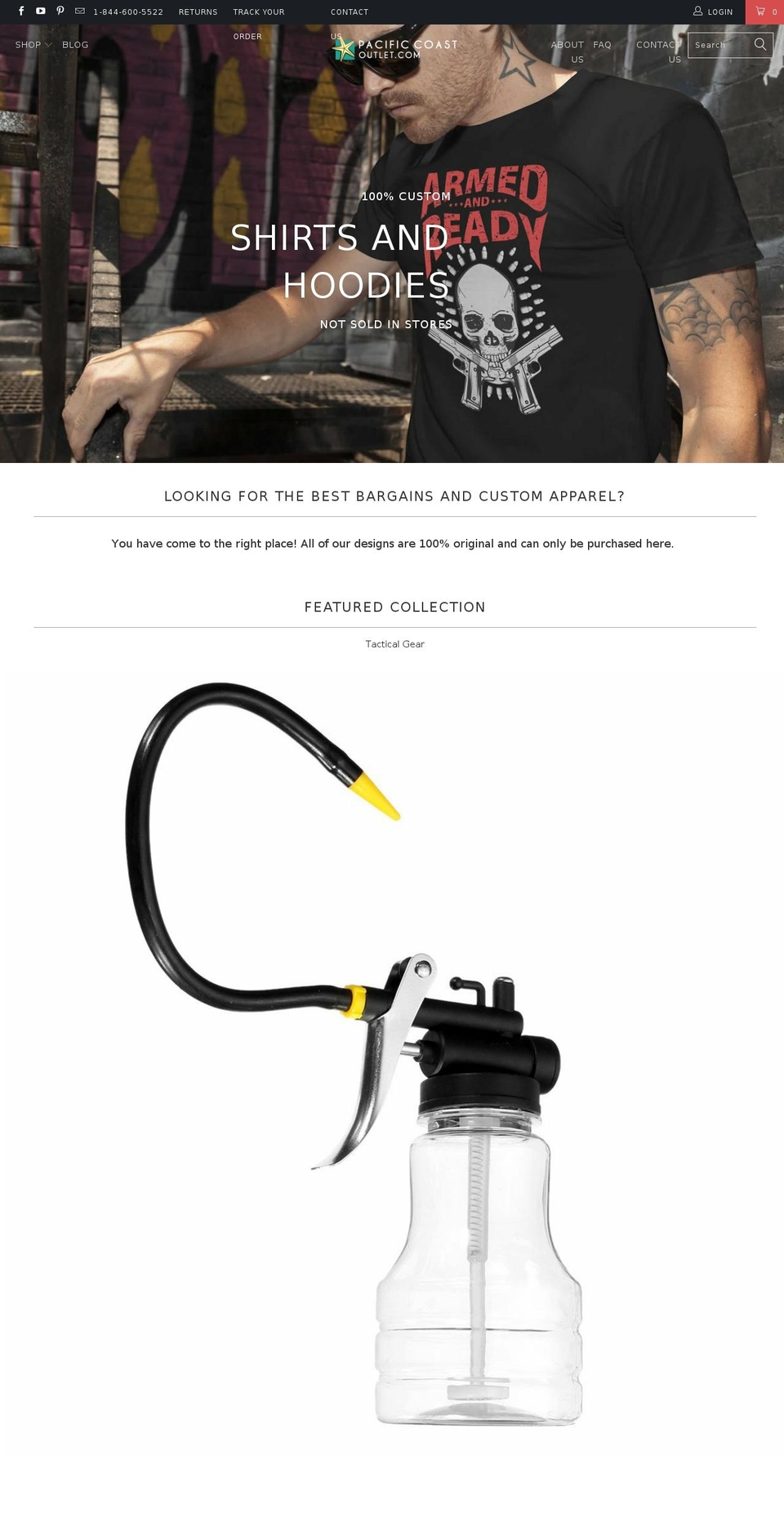 pacific-coast-outlet.myshopify.com shopify website screenshot