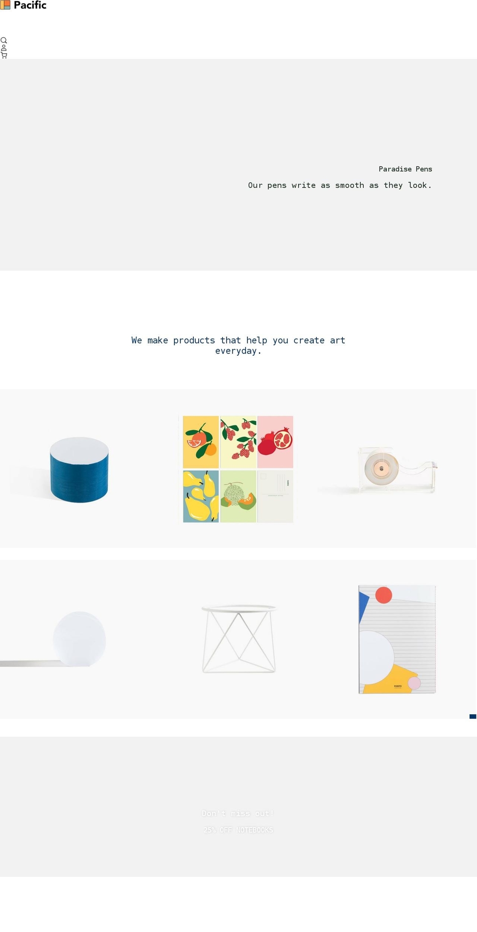 pacific-theme-bright.myshopify.com shopify website screenshot