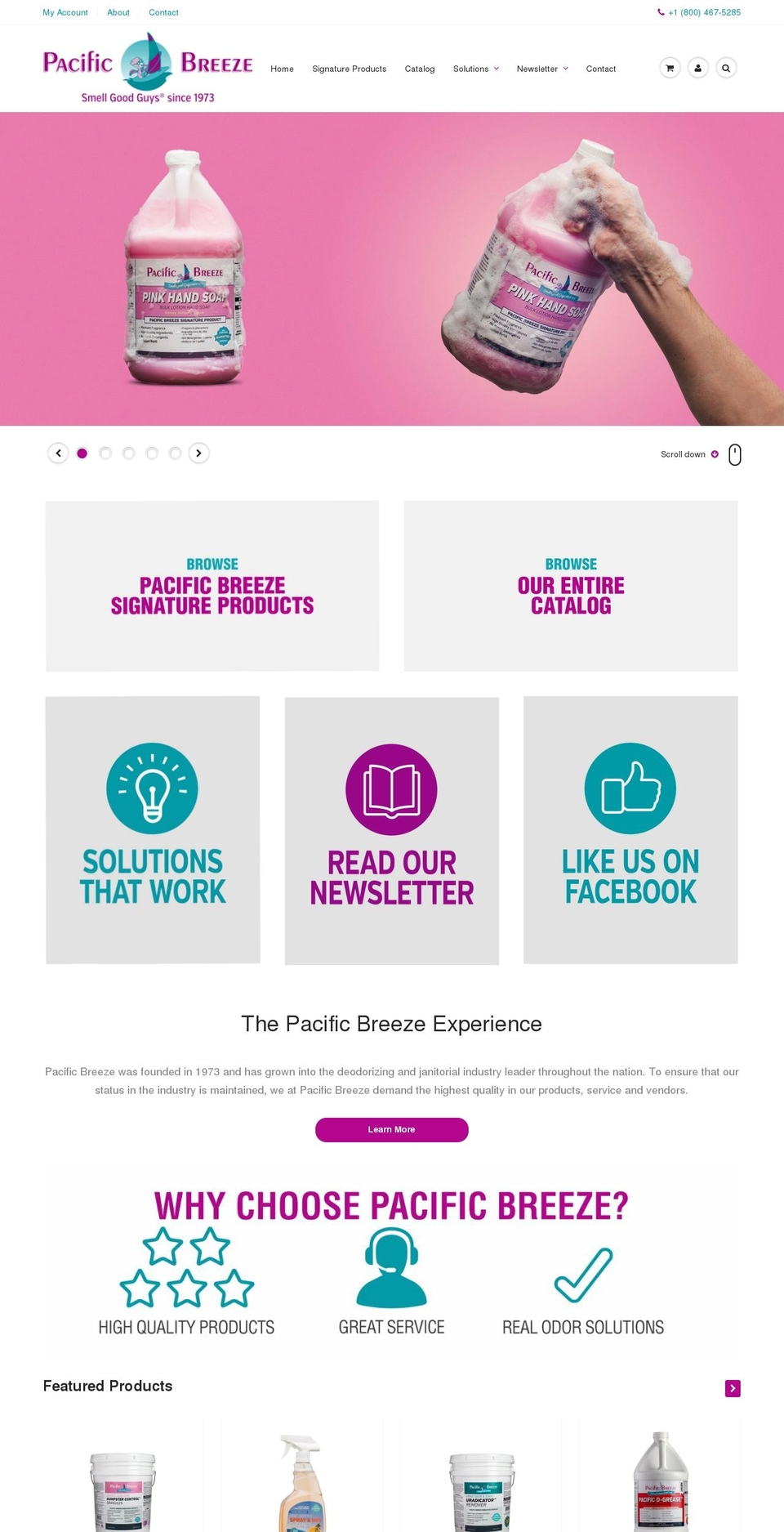 pacificbreezeus.com — Shopify storefront screenshot