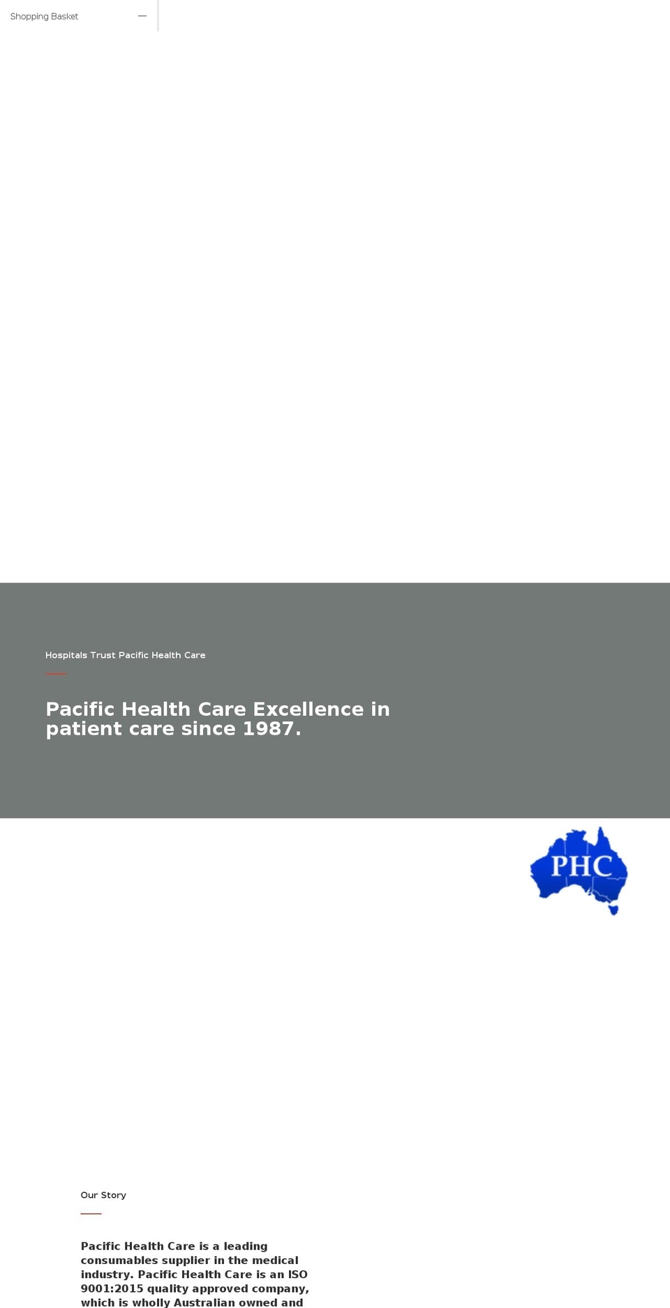 pacifichealthcare.com.au shopify website screenshot