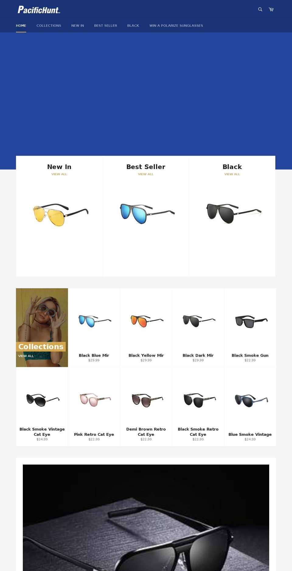 pacifichunt.com — Shopify storefront screenshot