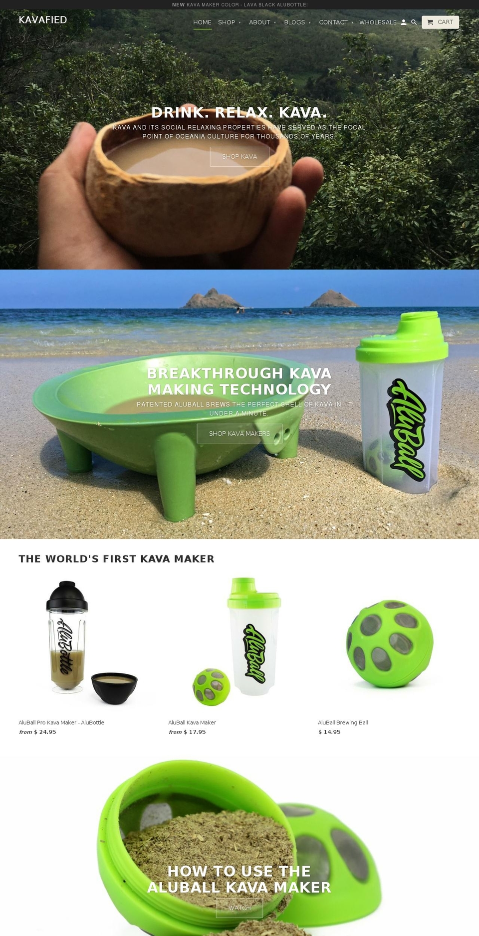 pacificislandkava.com — Shopify storefront screenshot
