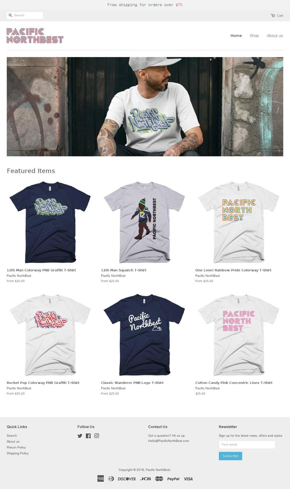 pacificnorthbest.com — Shopify storefront screenshot