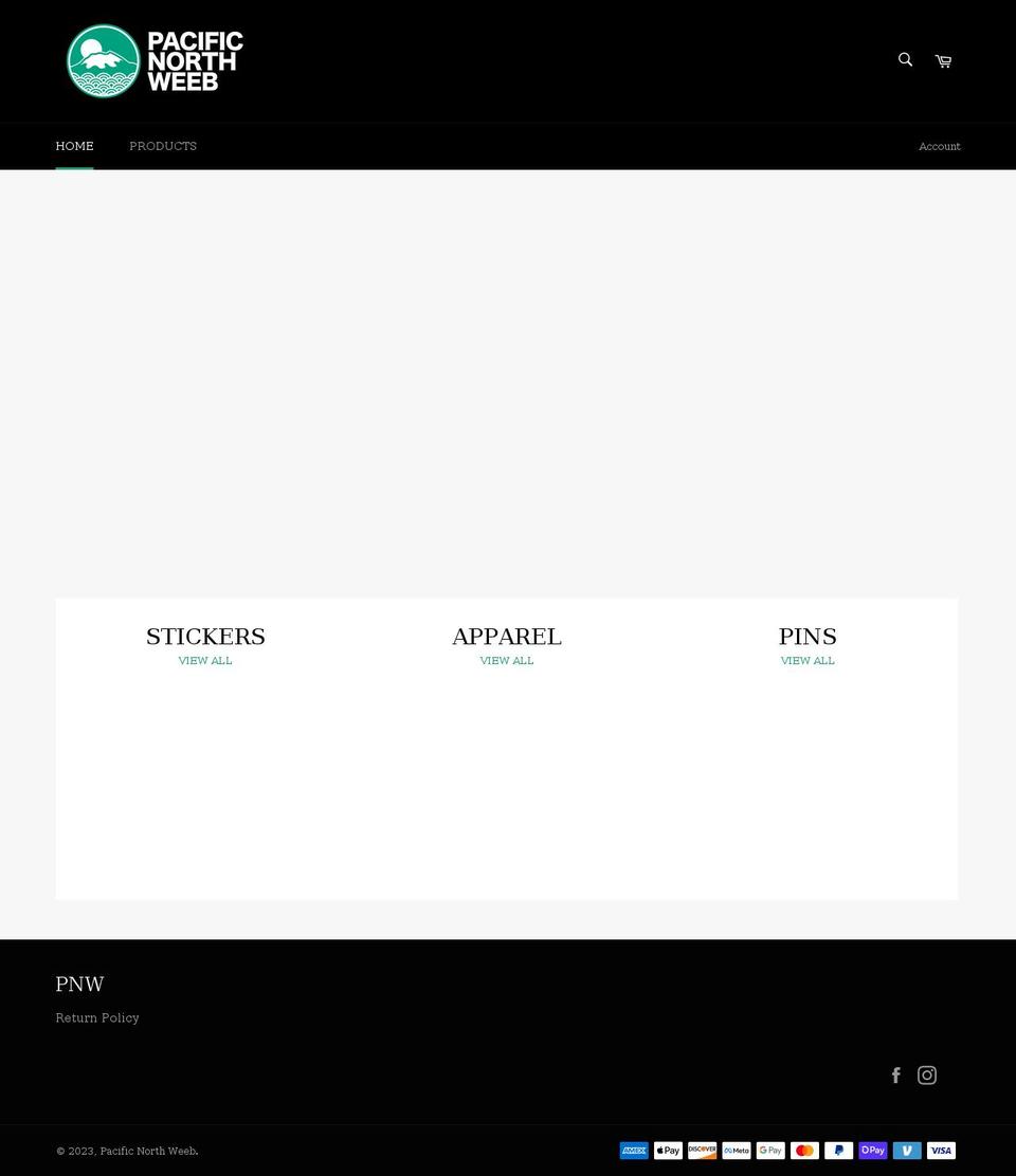 pacificnorthweeb.com shopify website screenshot