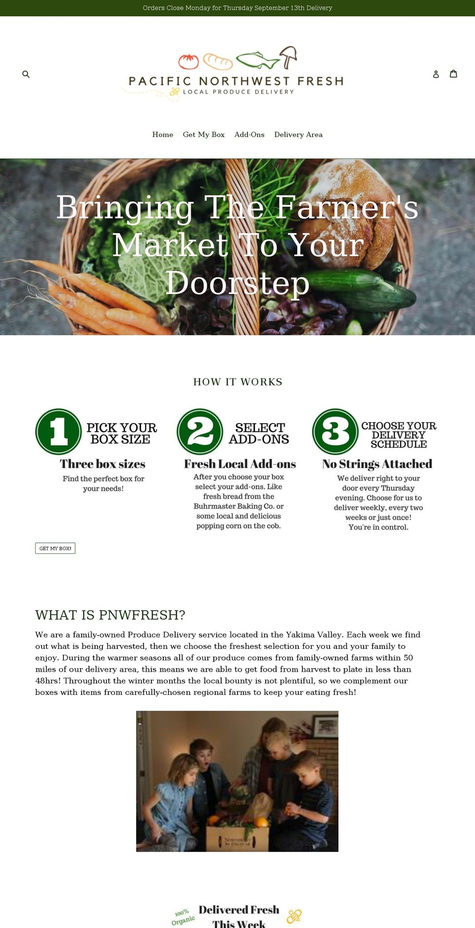 pacificnorthwestfresh.com — Shopify storefront screenshot
