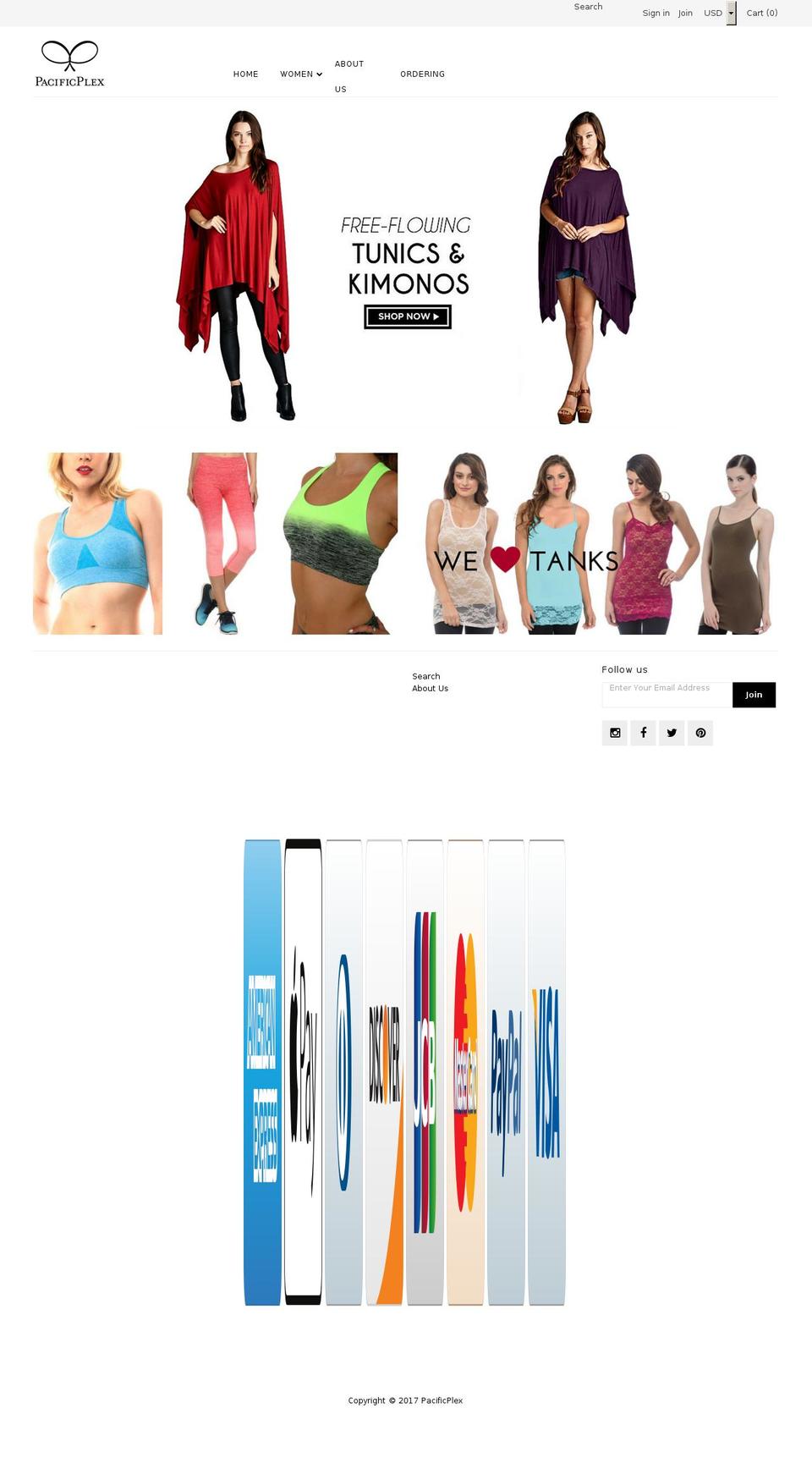 pacificplex.com shopify website screenshot