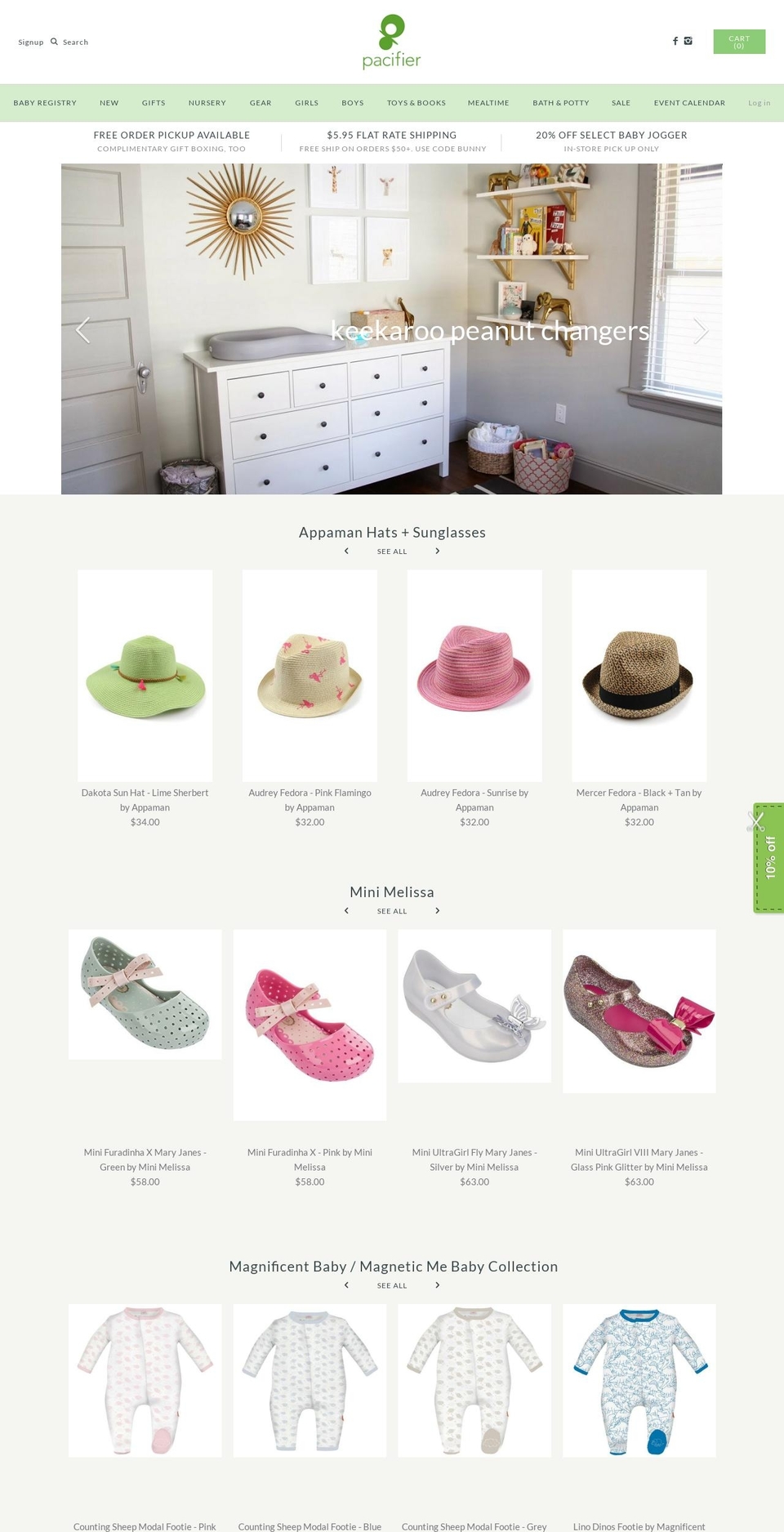 pacifieronline.com shopify website screenshot