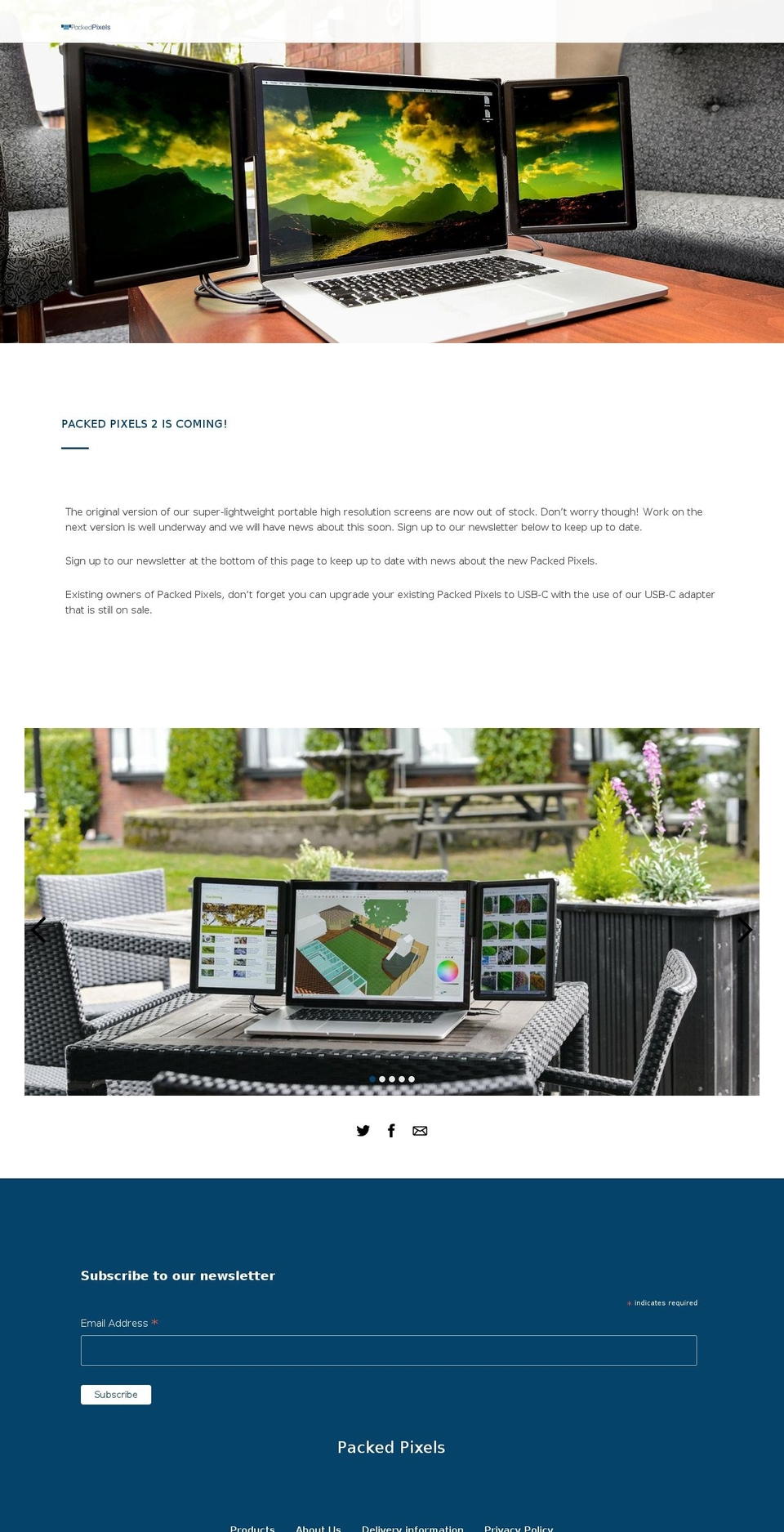 packedpixel.net shopify website screenshot