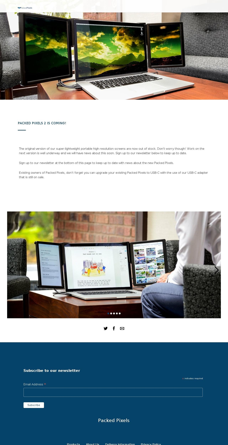 packedpixel.org shopify website screenshot
